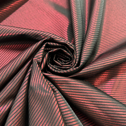 SOLARIS : Lamé à rayures lurex main tafta