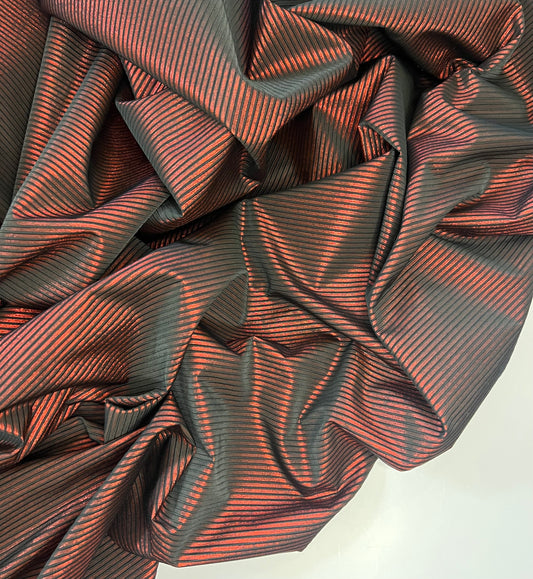 INGRID: Tissu lamé technique à rayures