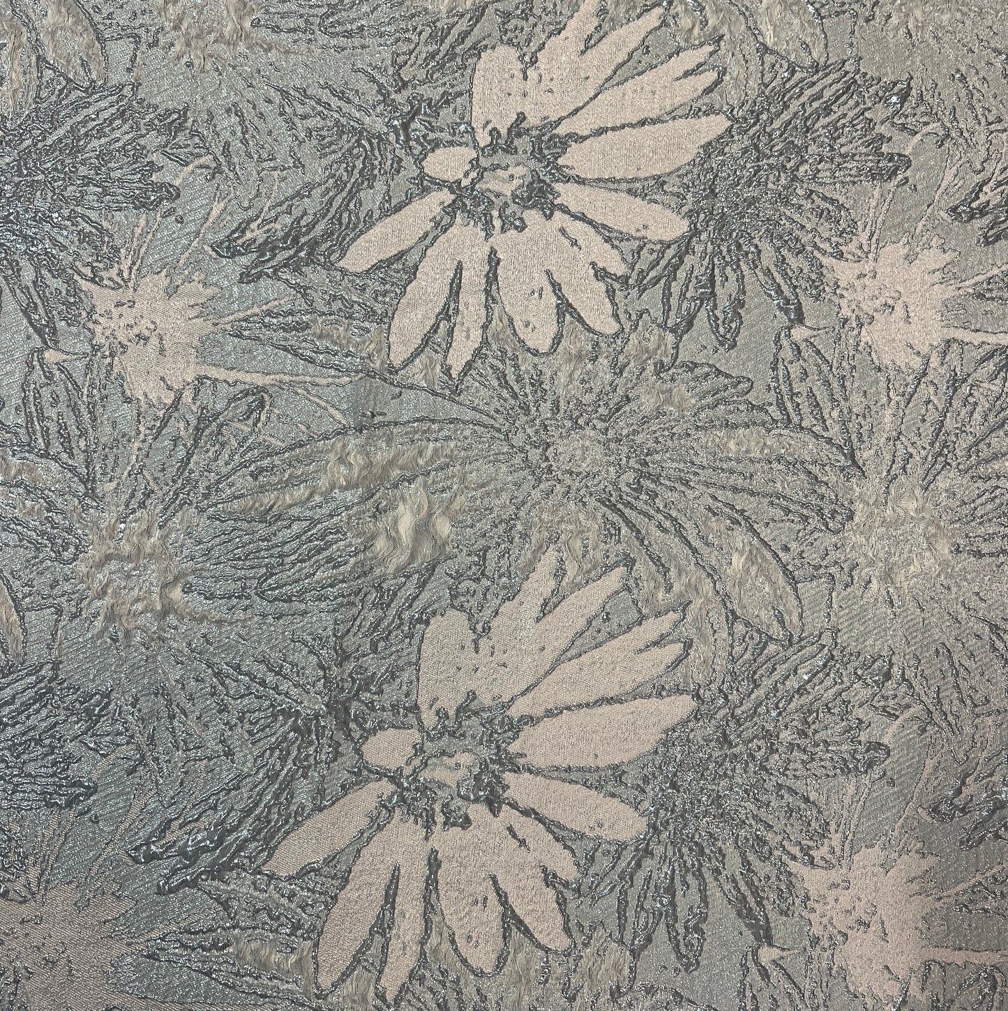 XENIA: Brocard couture fleurs tissés