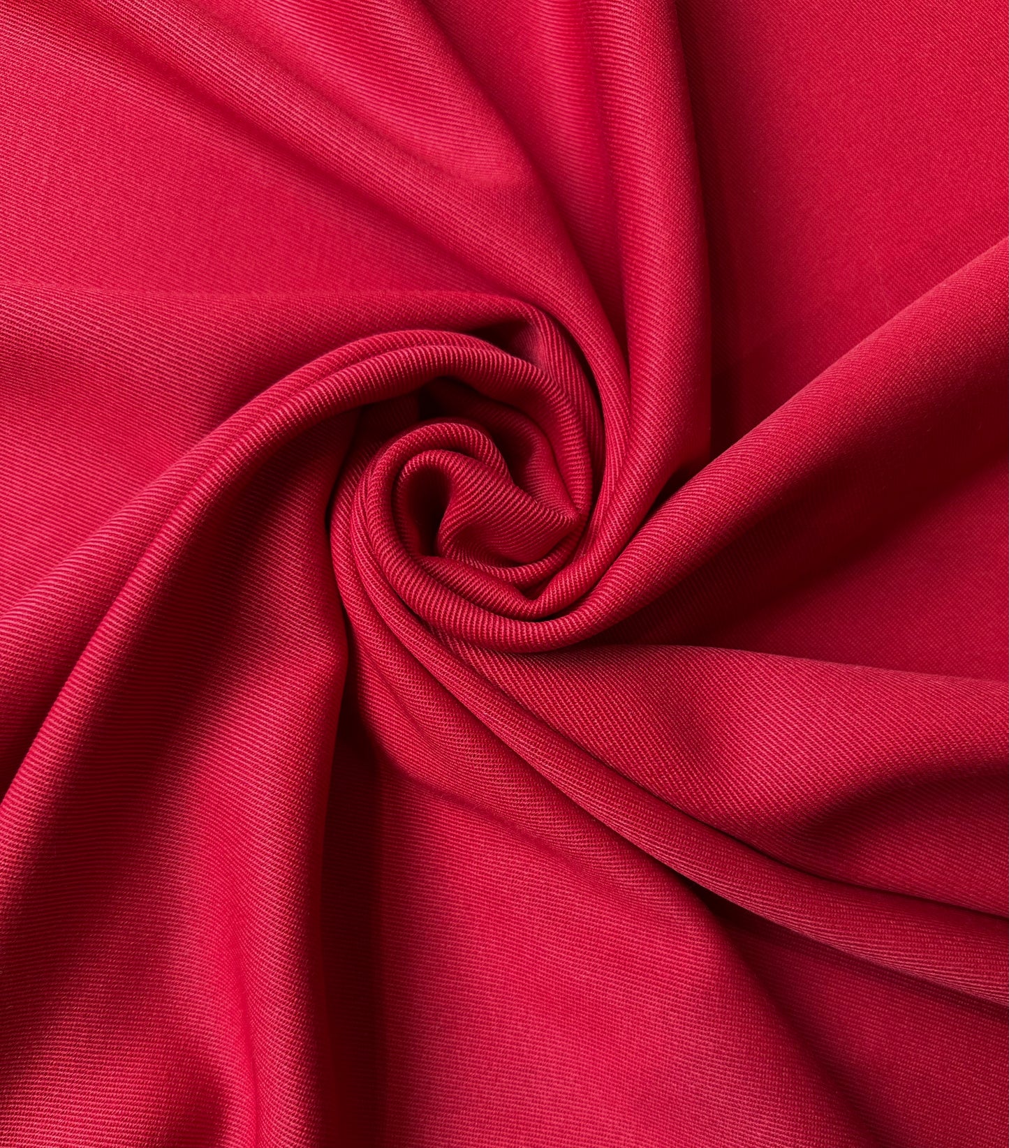 Double Twill de Laine Mélangé – Rouge Framboise Profond