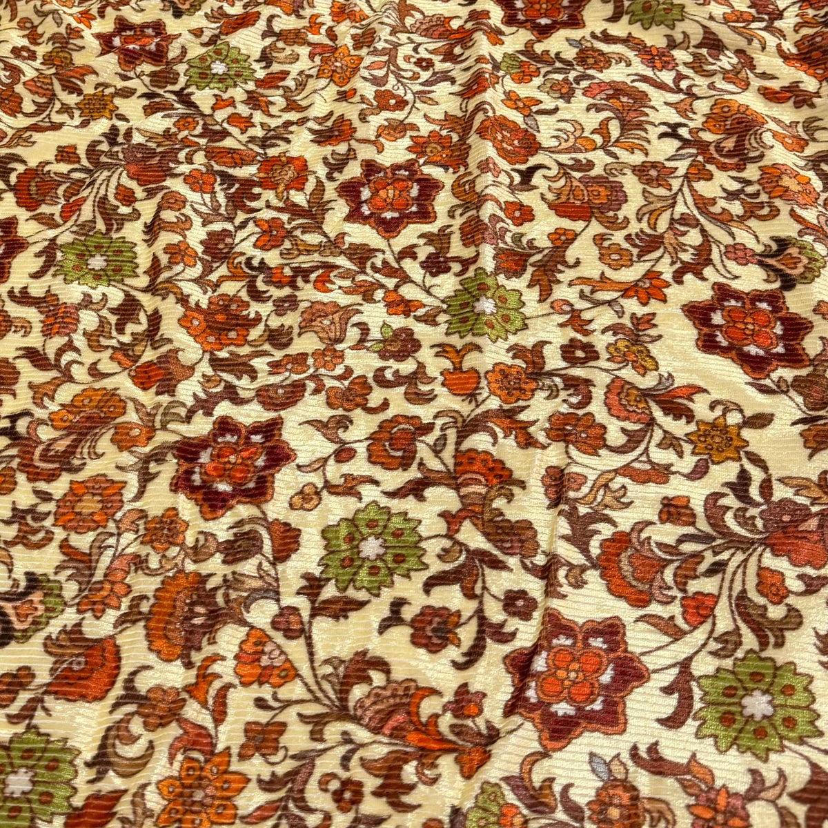 MARINETTE : Velour floral vintage