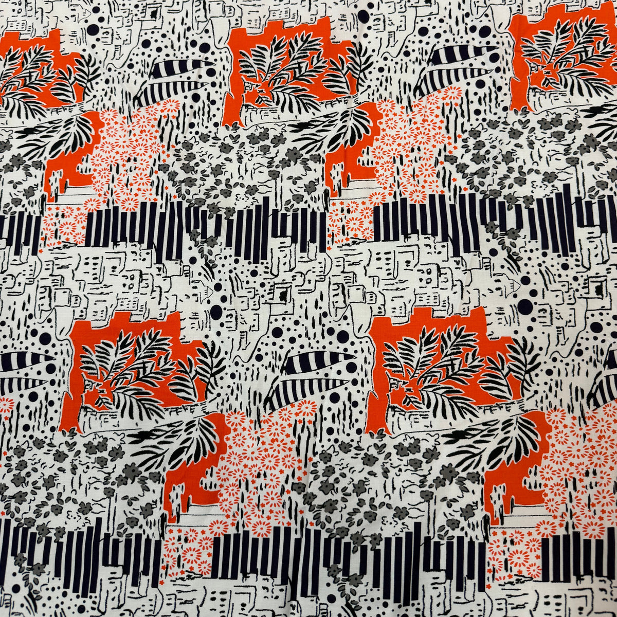 ANDREAS : Toile coton imprimé art moderne