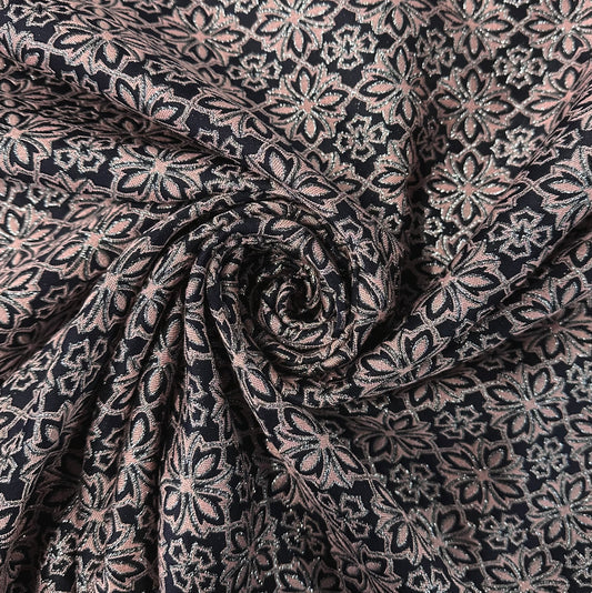 PETRYS : Brocard couture structuré à motif floral