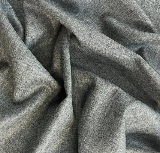 ALPINO: Laine tailleur gris chiné