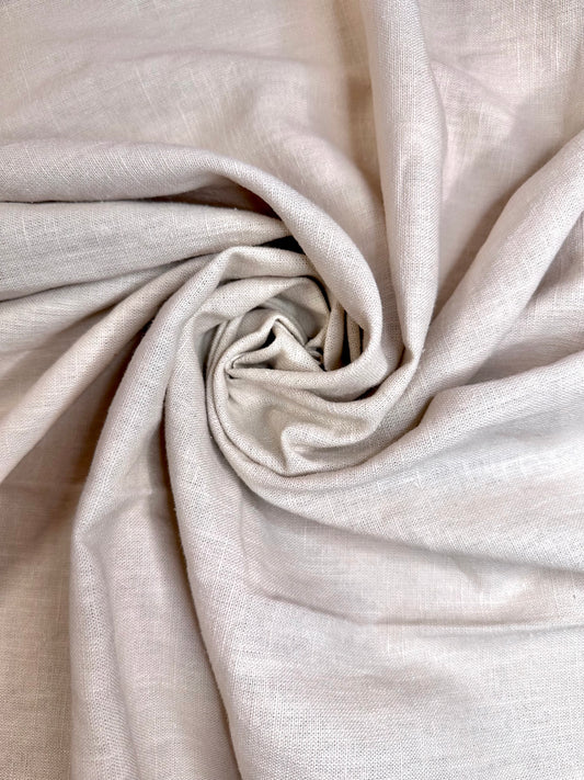 KATHIA: Lin mélangé chiné beige naturel