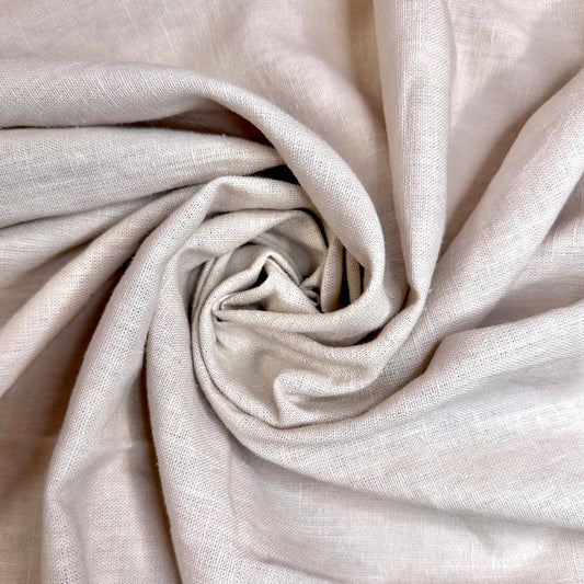 KATHIA: Lin mélangé chiné beige naturel