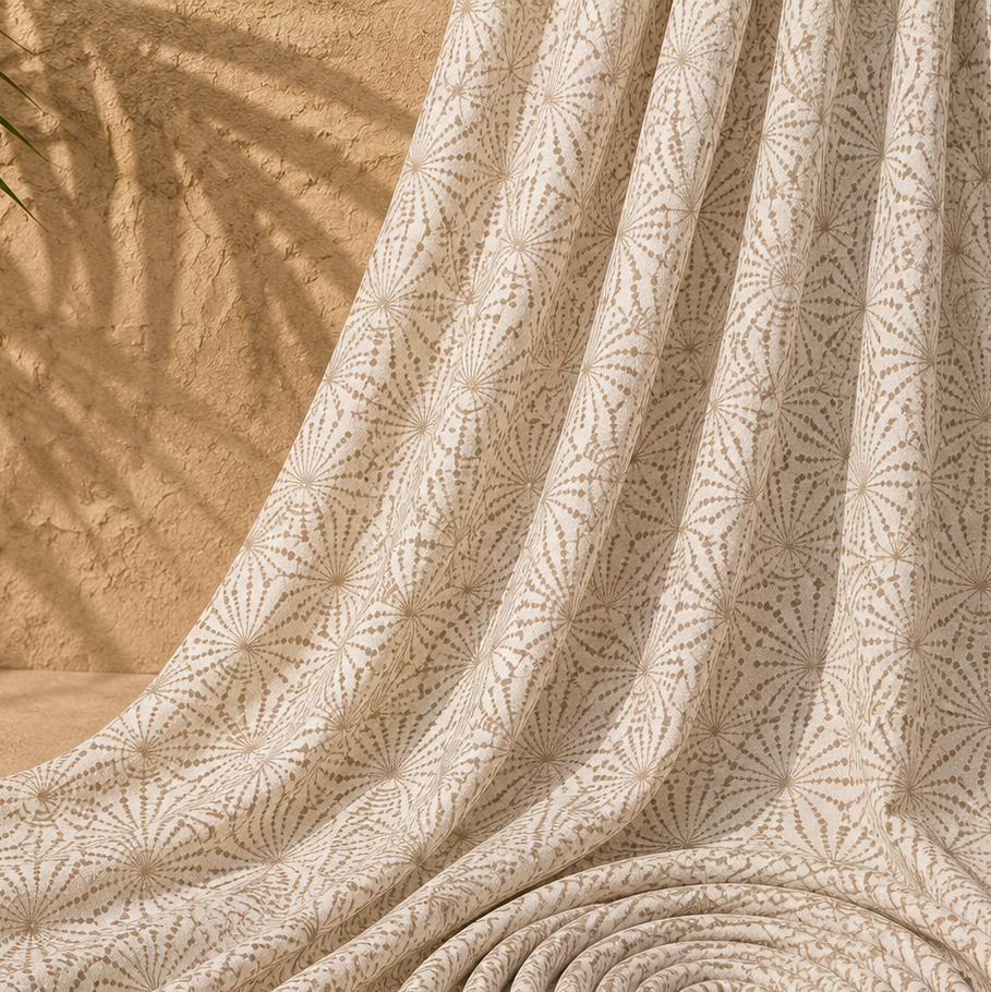 NATACHA: Graphic cotton poplin