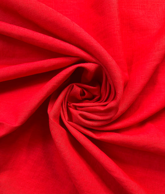 KATHIA: Lin mélangé rouge vif