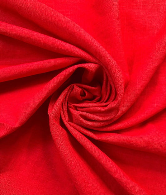 KATHIA: Lin mélangé rouge vif