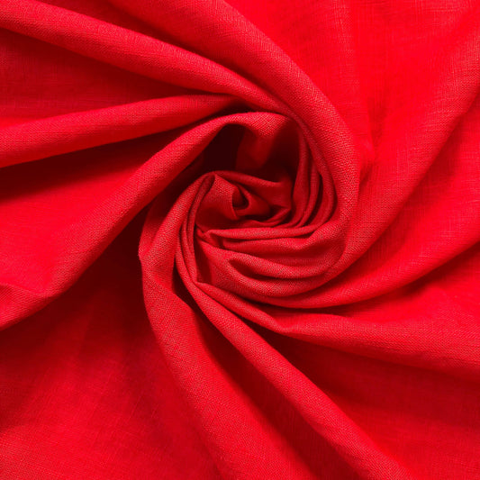 KATHIA: Lin mélangé rouge vif