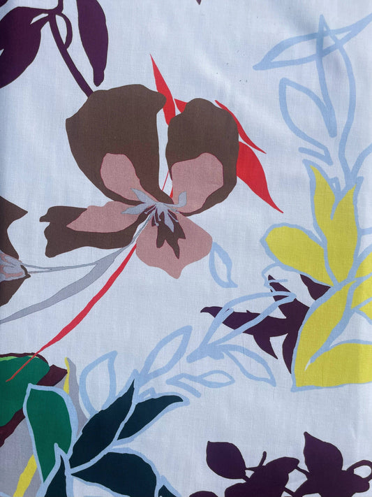 CAMÉLIA: Toile de Coton imprimé florale