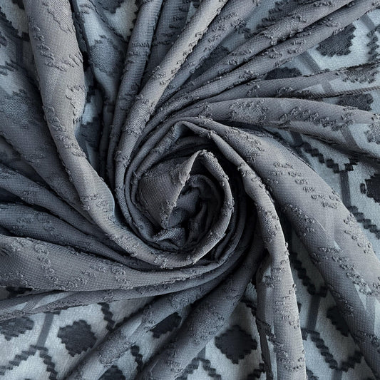 CORALIE: Voile à motif Sur-Brodé