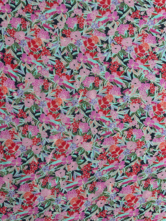 AMARIS: Voile de Coton Viscose imprimé Florale