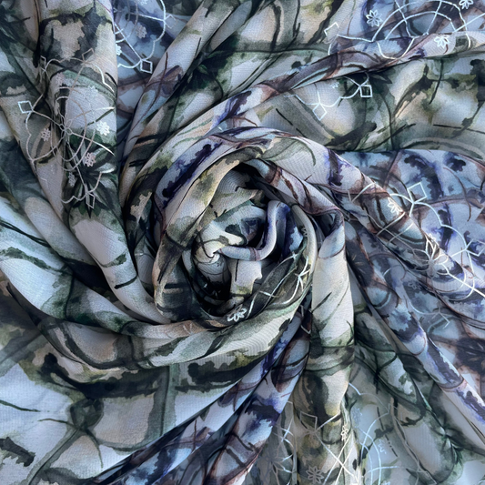 ORION: Voile de Coton Viscose imprimé