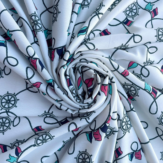 MARIS: Wheel Bar Printed Crêpe