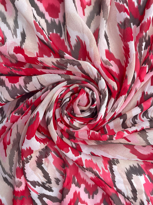 CAELIS: Voile de Viscose imprimé abstrait