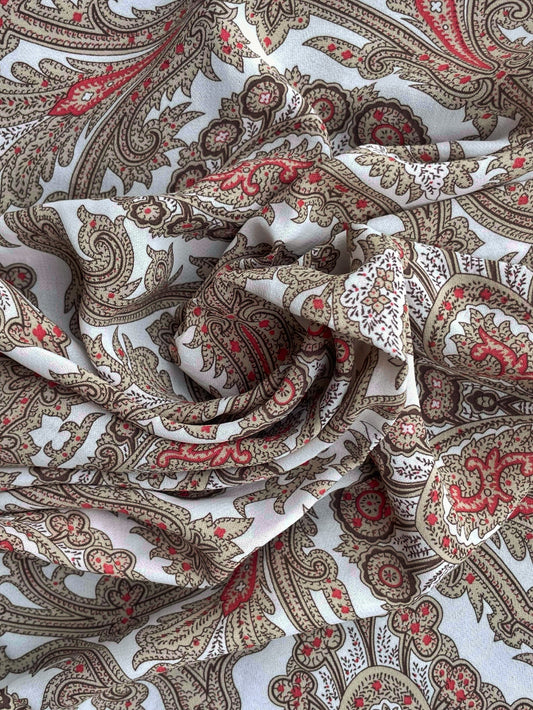 ORION: Crêpe Viscose imprimé Bohème