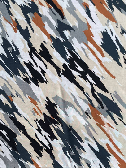 TAVIE: Popeline de Coton tacheté