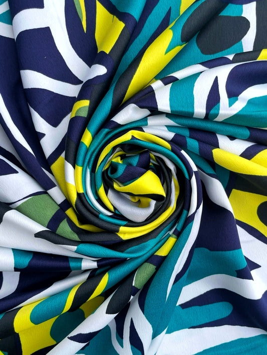 KAIDA: Satin imprimé jungle