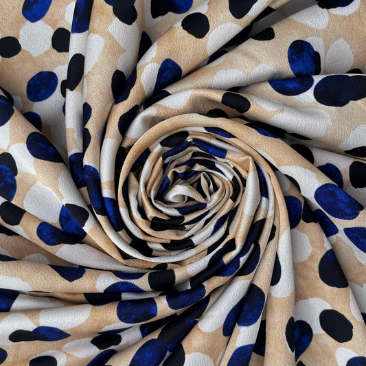 ALORA: Spotted print satin