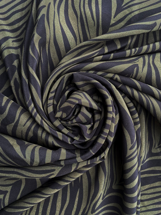LIAN: Soie imprimé zébré
