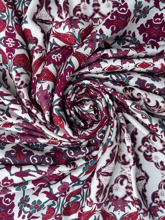 CALLISTA: Crêpe Viscose multi-imprimé