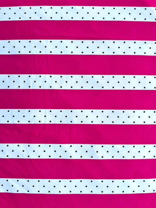 LINÉO: Maille imprimé Rayé et pois