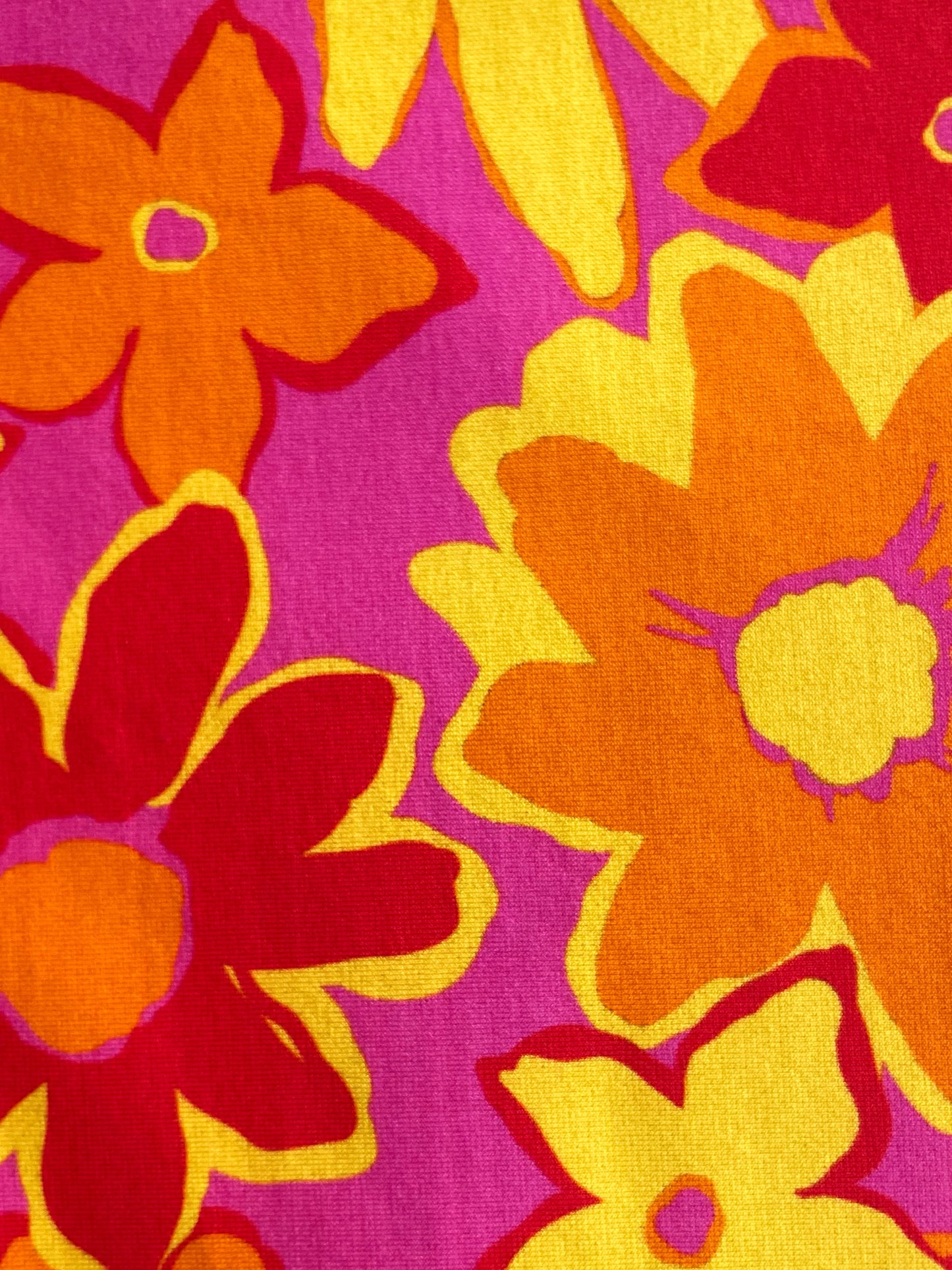 FLEURIA: Maille imprimé Flower Power