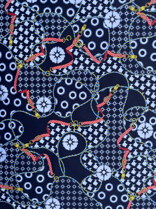 ALVAR: Maille imprimé Boussole