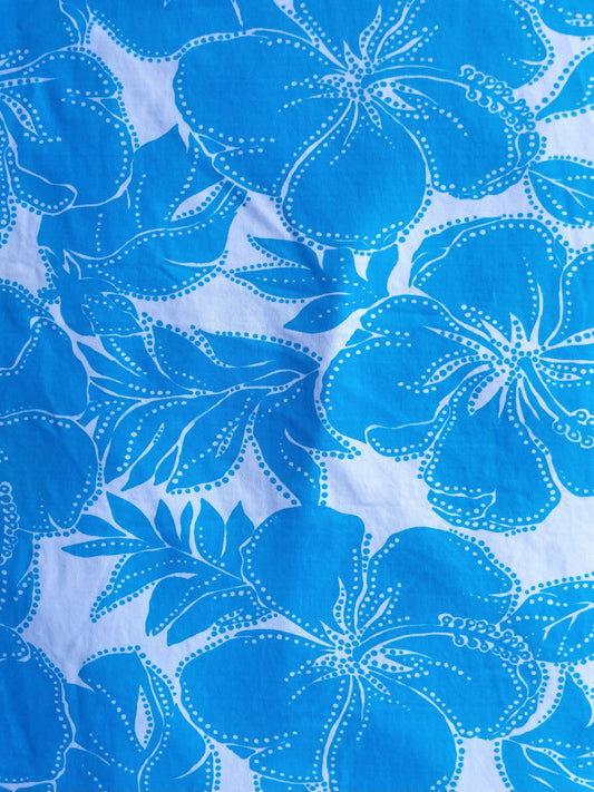 HIBRINA: Maille imprimé Gros Hibiscus