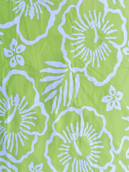 HIBISCIA: Maille imprimé Gros Hibiscus