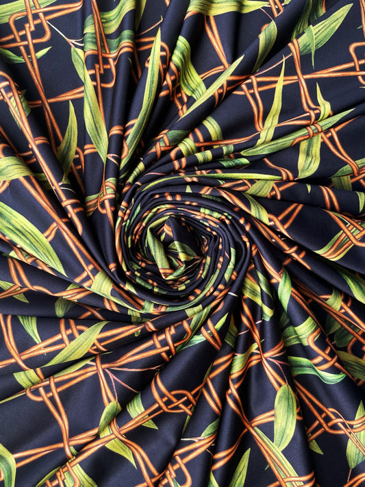 ALTHEO: Maille imprimé Grillage et Jungle