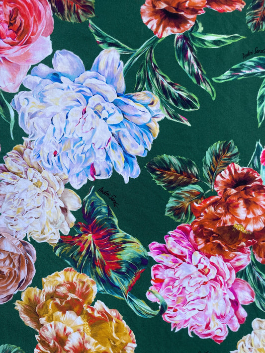 MEI: Maille imprimé Pivoine Vintage