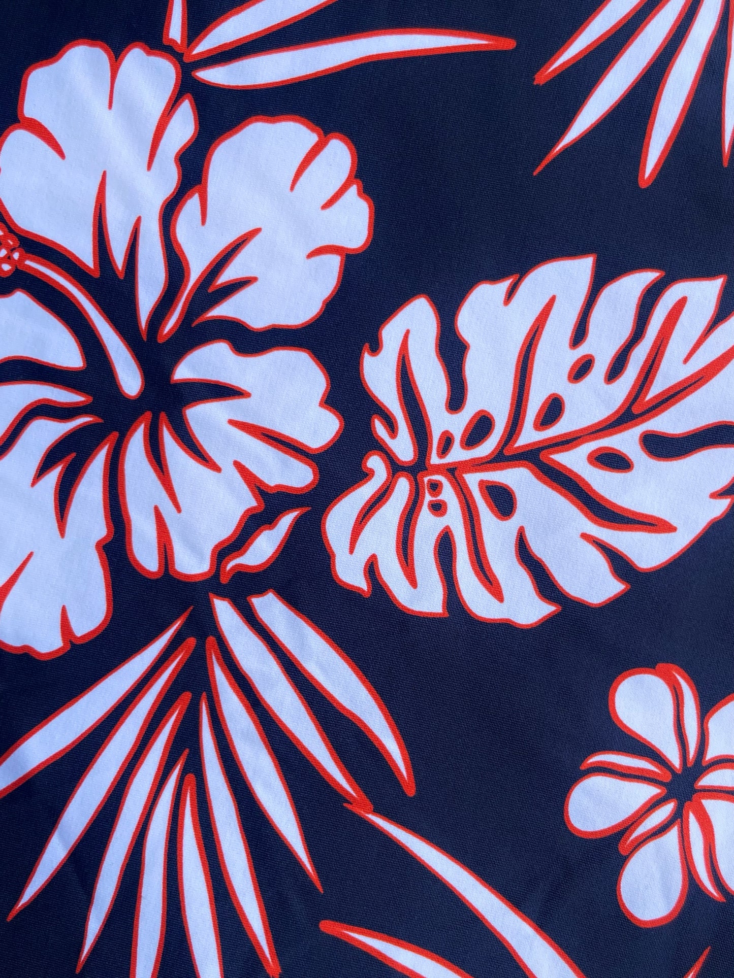 ALOHA: Maille imprimé Hibiscus