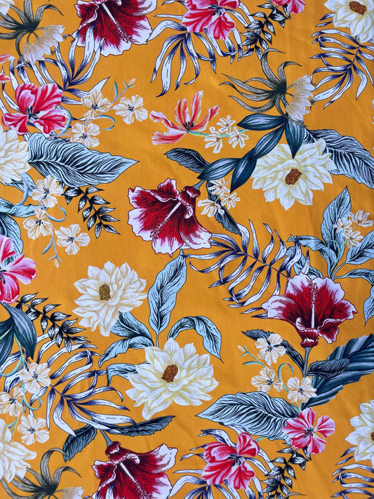 ALBA: Maille imprimé Florale Vintage