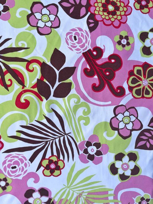 JESSICA: Maille imprimé Floral 90’s