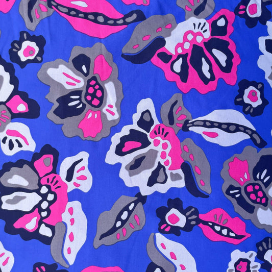 NICOLE: Maille imprimée Floral Abstrait