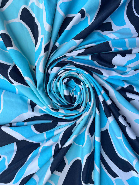 TALORIA: Maille imprimé Floral Abstrait