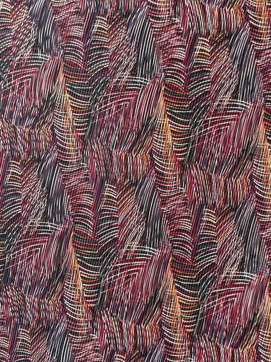 PALMIRA: Voile Jersey plissé Tropicale