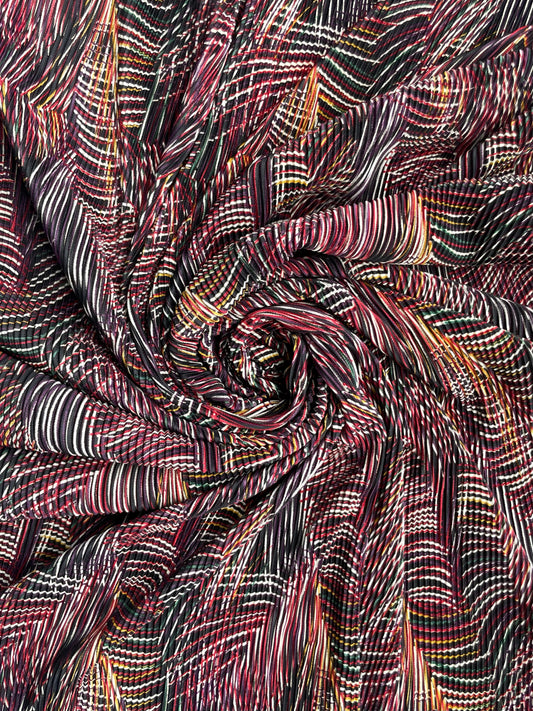 PALMIRA: Voile Jersey plissé Tropicale