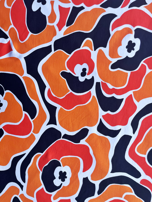 TALORINA: Maille imprimé Floral Abstrait