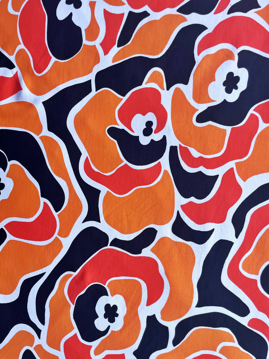 TALORINA: Maille imprimé Floral Abstrait