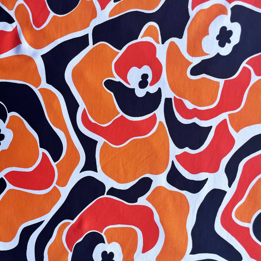 TALORINA: Maille imprimée Floral Abstrait
