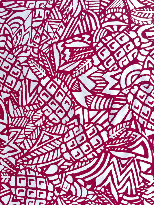 PINAÉ: Maille imprimé Ananas Graphique