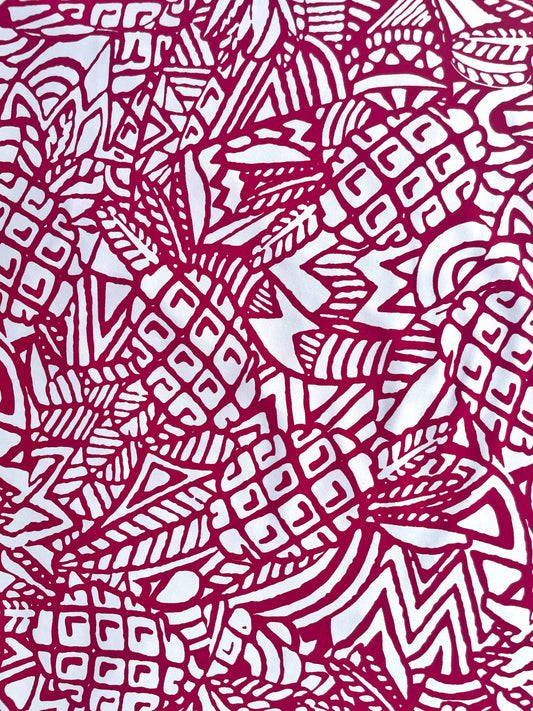 PINAÉ: Maille imprimé Ananas Graphique