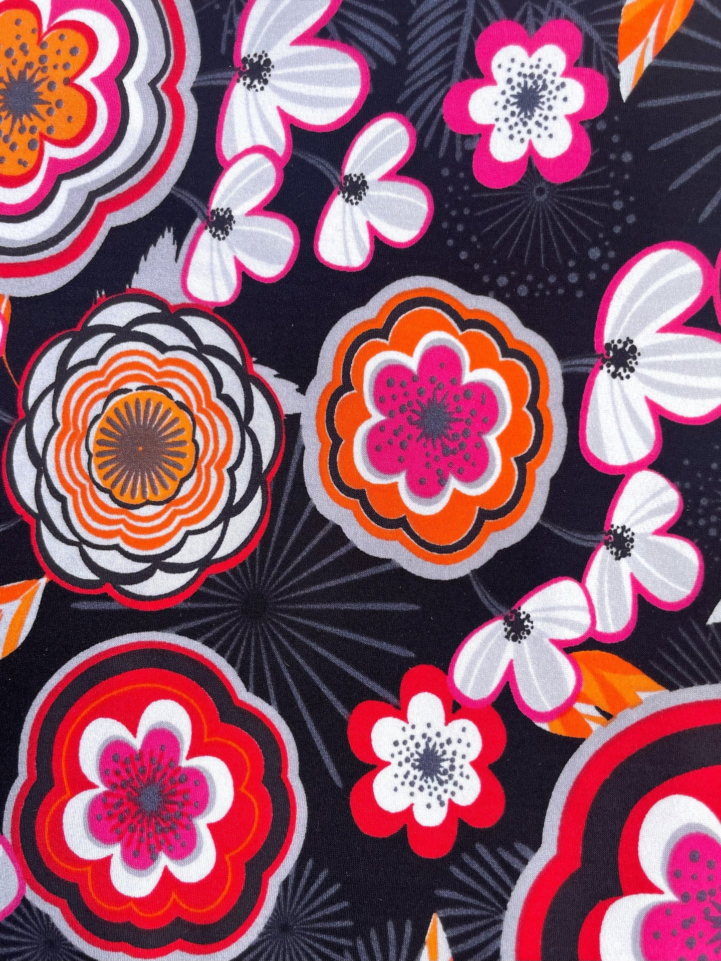 ADÉLAÏDE: Maille imprimé Floral Rétro