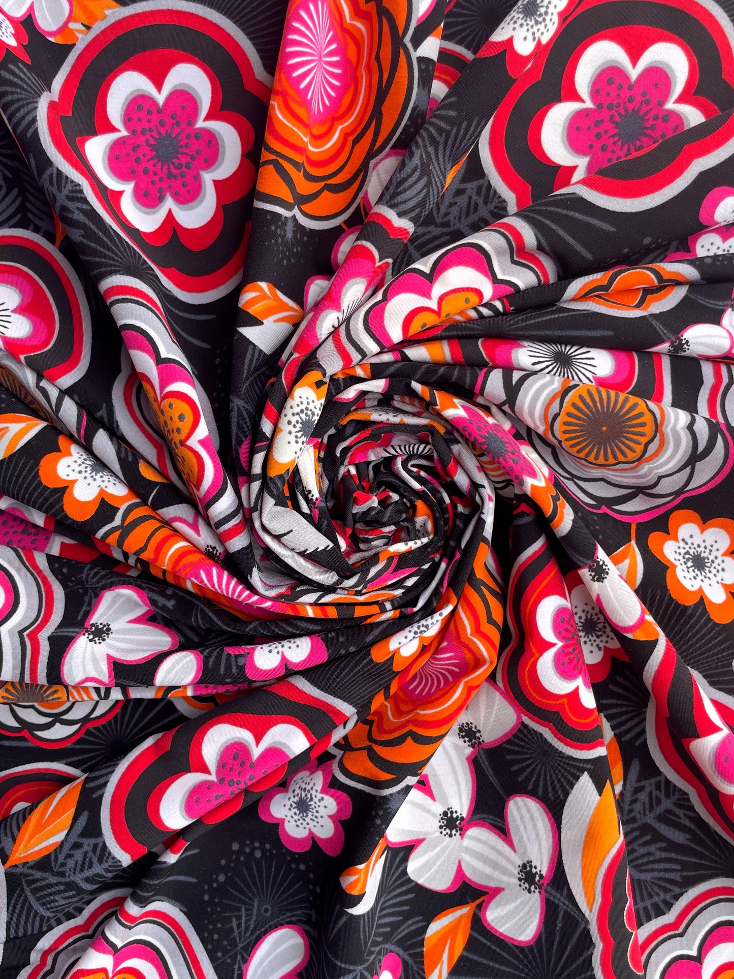 ADÉLAÏDE: Maille imprimé Floral Rétro