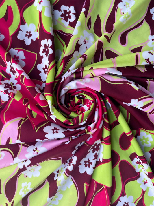 AMANDA: Maille imprimé Floral 90’s