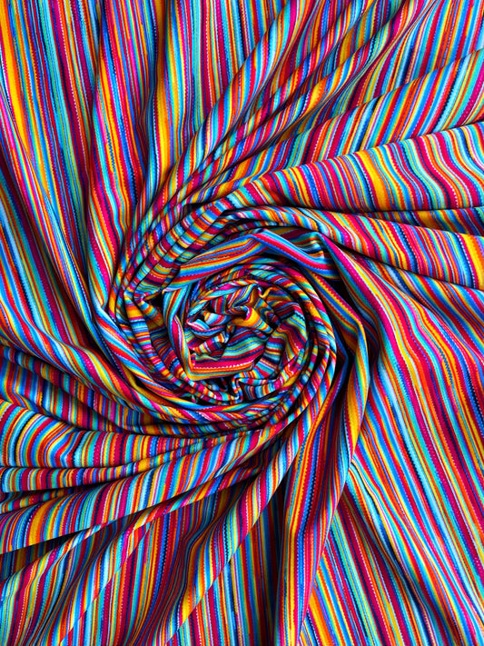 VIREA: Maille imprimé Rayure Bayadère Fines