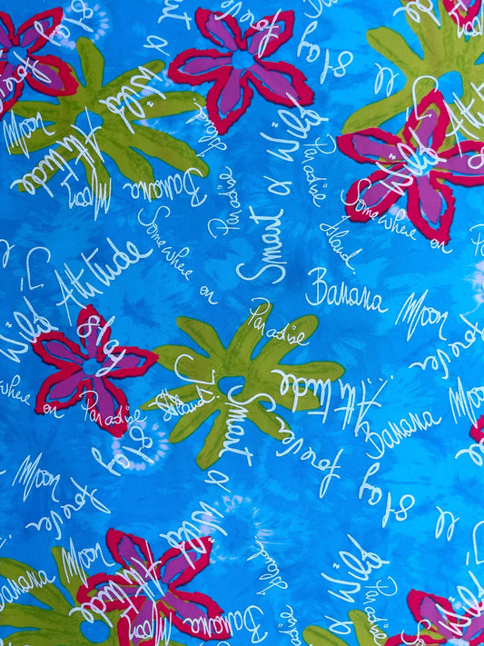 SCRIPTIA: Maille imprimé Floral & Écriture